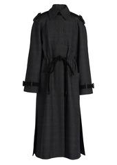 Fendi Tailored Wool Drawstring Overcoat