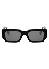 'Fendi Diagonal 51mm Rectangular Sunglasses