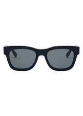 The Fendi Diagonal 51mm Square Sunglasses
