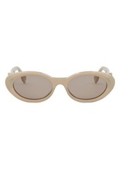 'Fendi Diamonds 53mm Oval Sunglasses