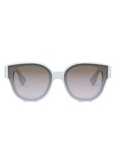 'Fendi First 63mm Gradient Oversize Round Sunglasses