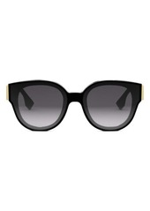 'Fendi First 63mm Gradient Oversize Round Sunglasses