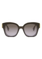 The Fendi First 63mm Square Sunglasses