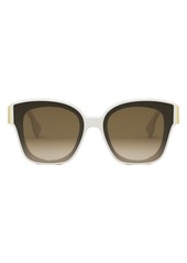 'Fendi First 63mm Square Sunglasses