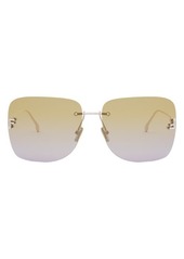 The Fendi First 65mm Oversize Square Sunglasses