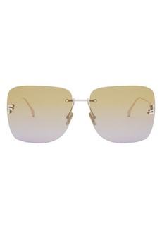 The Fendi First 65mm Oversize Square Sunglasses