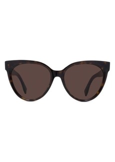 The Fendi Lettering 56mm Cat Eye Sunglasses