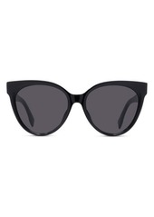 'Fendi Lettering 56mm Cat Eye Sunglasses