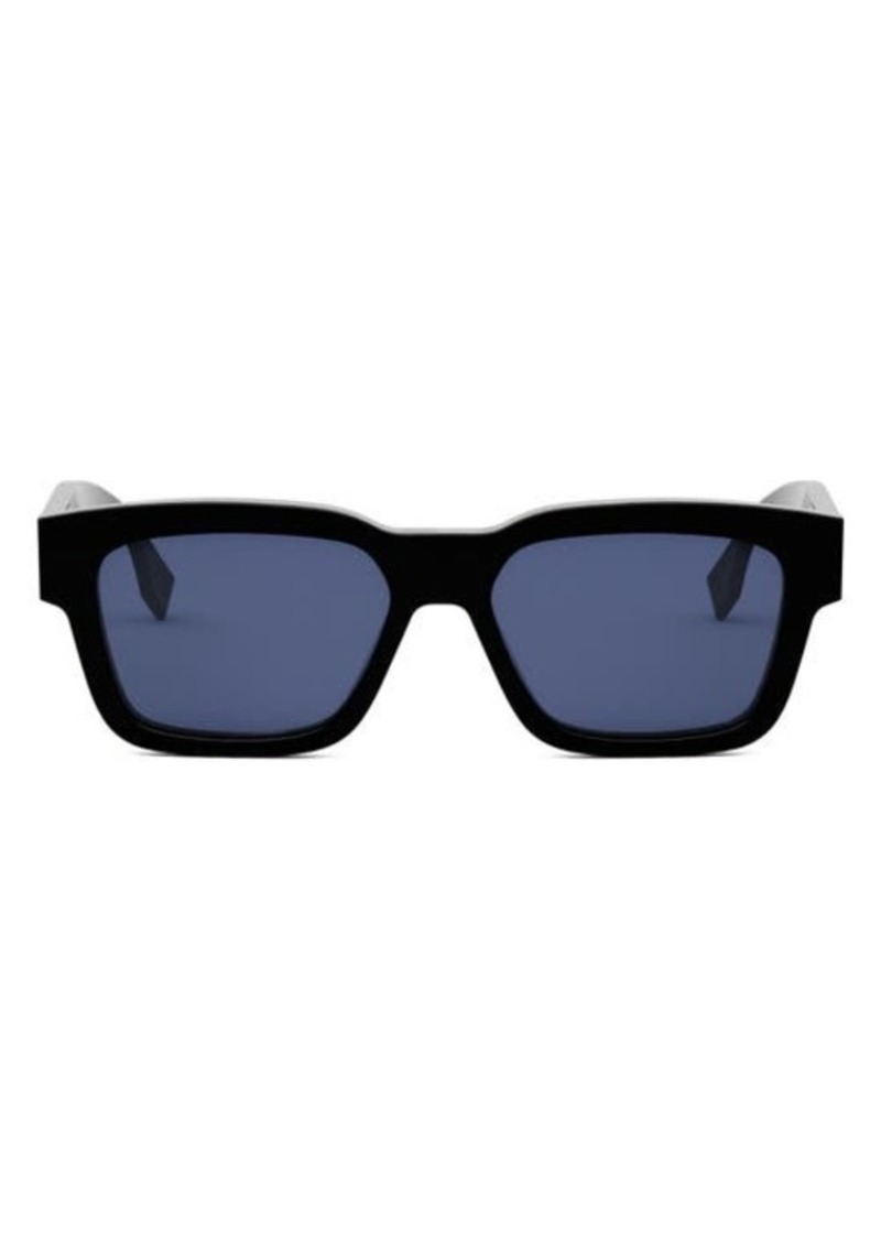 'Fendi O'Lock 53mm Rectangular Sunglasses