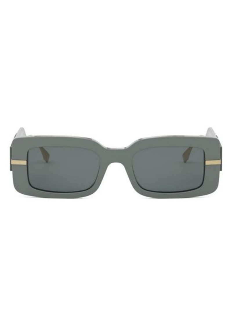 'Fendigraphy 51mm Rectangular Sunglasses