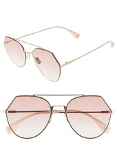 Women's Fendi Eyeline 55mm Sunglasses - Gold/ Graphic Pink