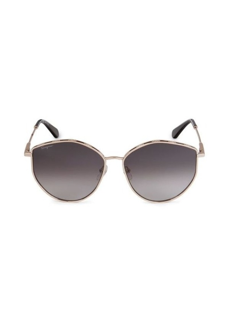 Ferragamo 60MM Butterfly Sunglasses