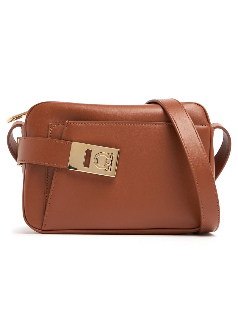 Ferragamo Archive Cc Leather Shoulder Bag