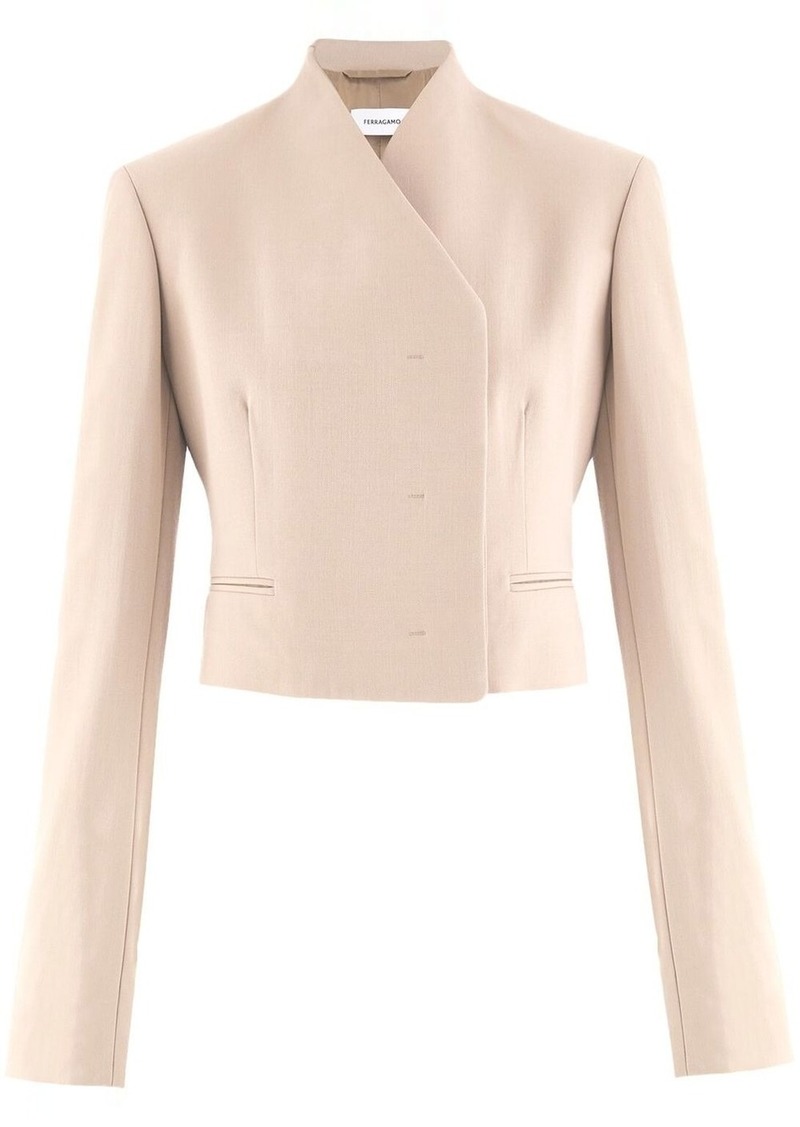 Ferragamo asymmetric fitted blazer