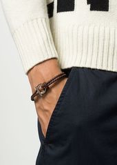 Ferragamo braided leather bracelet