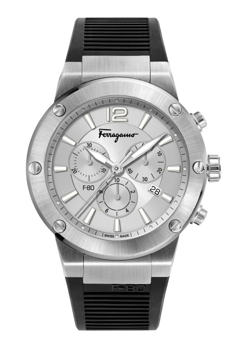 Ferragamo Chrono Silicone Watch