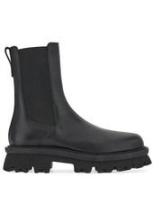 Ferragamo chunky chelsea leather boots