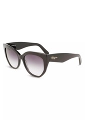 Ferragamo Classic Logo Family 56MM Cat Eye Sunglasses