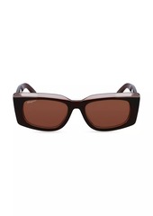 Ferragamo Color Block 54MM Rectangular Sunglasses