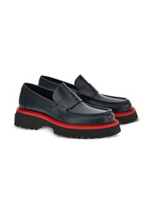 Ferragamo contrasting-sole leather loafers