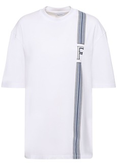Ferragamo Cotton Jersey Printed Logo T-shirt