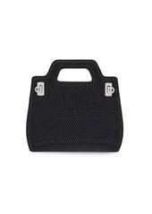 Ferragamo crystal-embellished top-handle mini bag