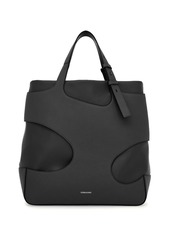 Ferragamo cut-out detail leather tote bag