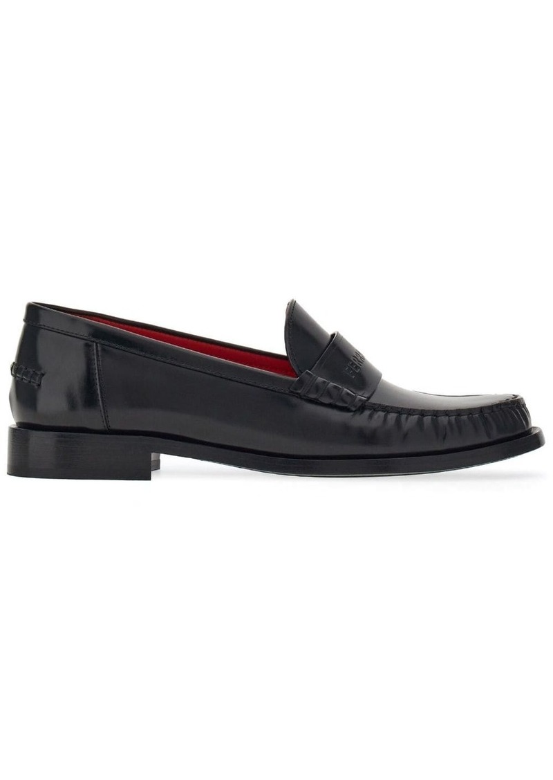 Ferragamo debossed-logo leather loafers