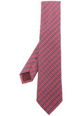 Ferragamo diagonal striped pattern tie