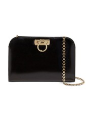 Ferragamo Diana leather clutch