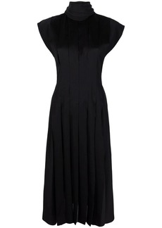 Ferragamo short-sleeve pleated dress