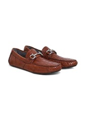 Ferragamo Gancini-buckle leather driving shoes