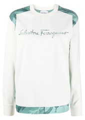 Ferragamo embroidered logo sweatshirt