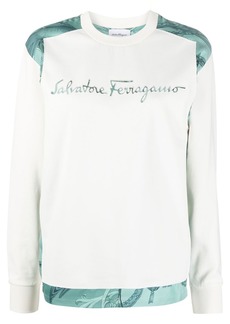 Ferragamo embroidered logo sweatshirt