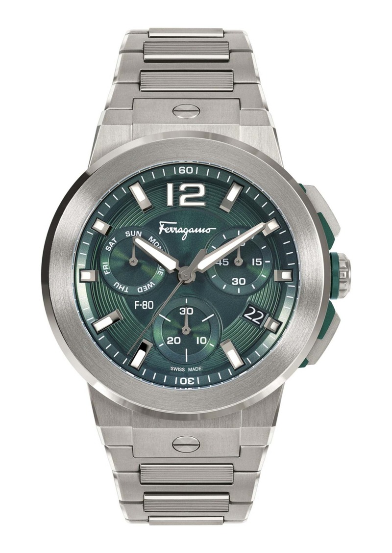 Ferragamo F-80 Titanium Tech Bracelet Watch