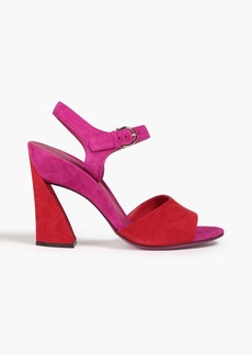Ferragamo - Aede two-tone suede sandals - Purple - US 6