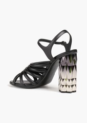 Ferragamo - Amalia leather sandals - Black - US 10