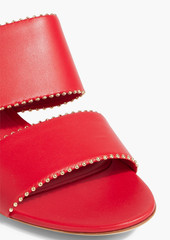 Ferragamo - Belluno studded leather mules - Red - US 5.5