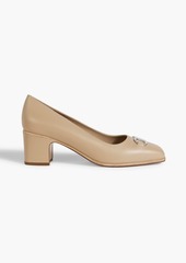 Ferragamo - Comiso 55 embellished leather pumps - Neutral - US 8