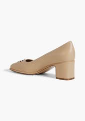 Ferragamo - Comiso 55 embellished leather pumps - Neutral - US 8