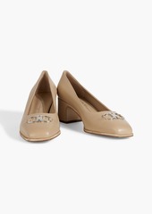 Ferragamo - Comiso 55 embellished leather pumps - Neutral - US 8