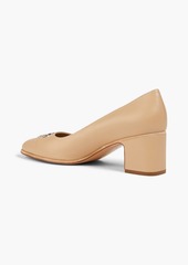 Ferragamo - Comiso embellished leather pumps - Neutral - US 8