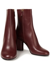 Ferragamo - Joy 85 leather ankle boots - Burgundy - US 4.5