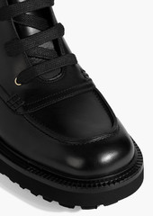 Ferragamo - Orlando leather combat boots - Black - US 7.5