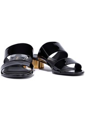 Ferragamo - Patent-leather mules - Black - US 6