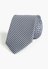 Ferragamo - Printed silk-twill tie - Blue - OneSize