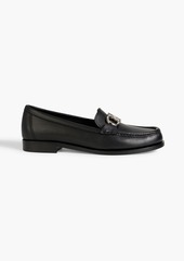 Ferragamo - Rolo embellished leather loafers - Black - US 5