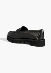 Ferragamo - Rolo embellished leather loafers - Black - US 7.5