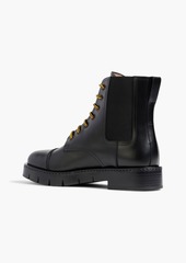 Ferragamo - Rosco leather combat boots - Black - US 8