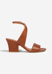 Ferragamo - Sheena leather sandals - Brown - US 10